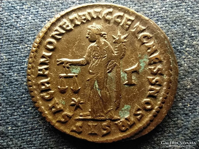 Roman Empire Maximianus follis sacra monet avgg et caess nostr sis (id52034)