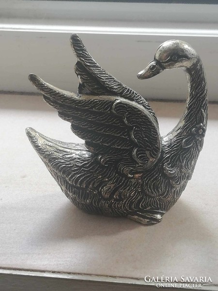 Italian silver-plated swan
