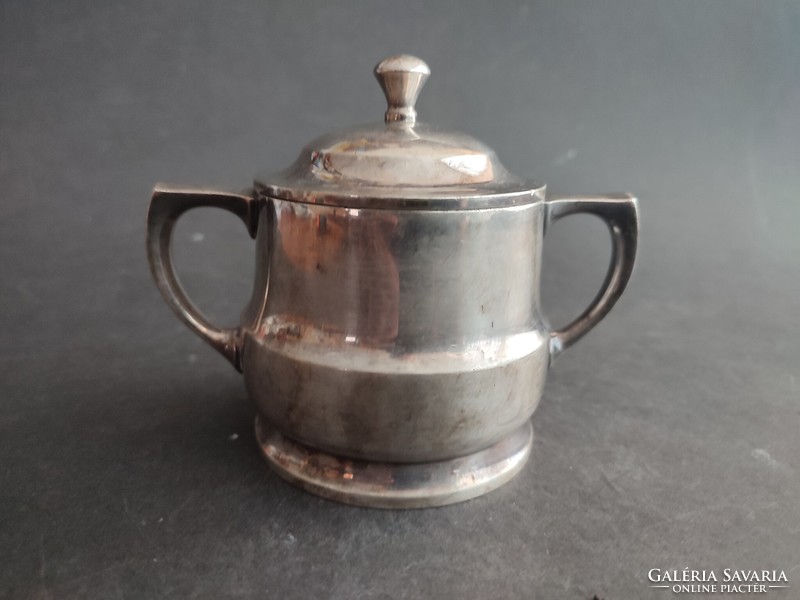 Silver-plated old original wellner alpaca sugar bowl - ep