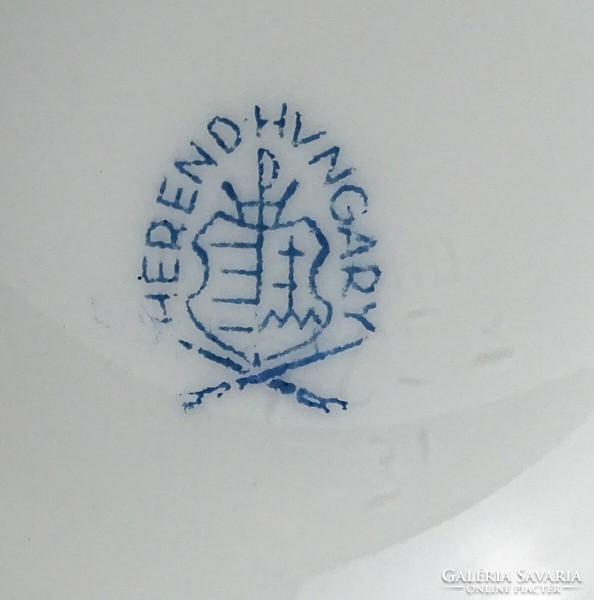 1N616 Herendi Rothschild mintás porcelán váza 19 cm