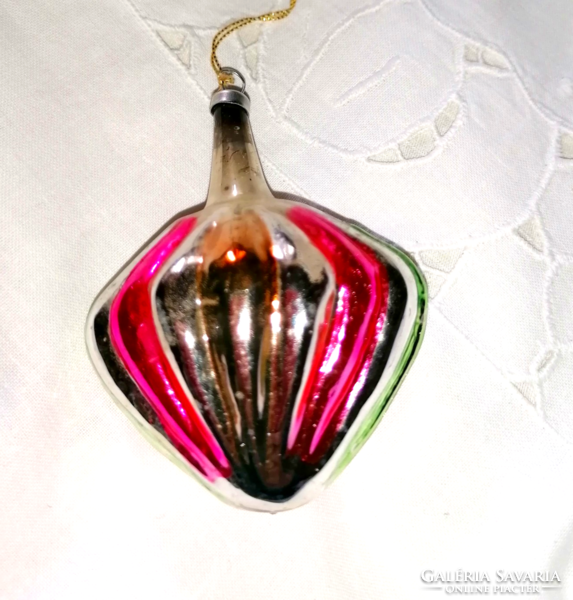 Glass Christmas tree decoration from the sixties