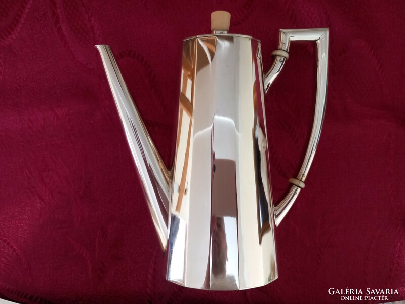 A wonderful silver jug in art deco style.