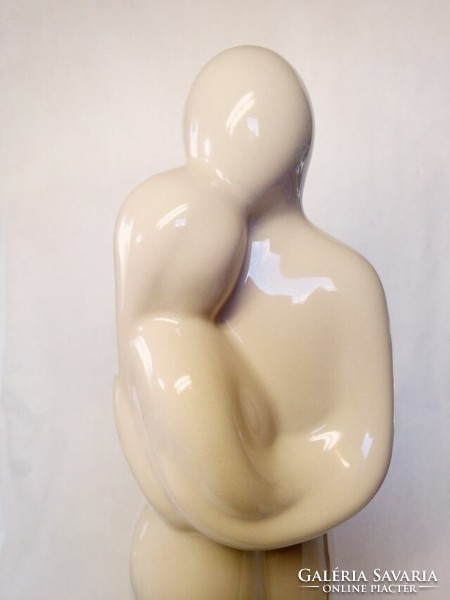 Lovers. Modern ceramic sculpture. Gilde Handwerk Germany. New condition with certification