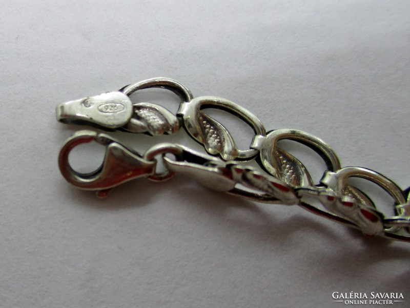 Beautiful silver bracelet made of special beads