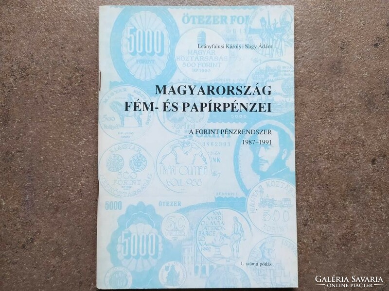 Hungarian metal and paper money of Károly Nagy Ádám Leányfalusi 1987-1991 (id62597)
