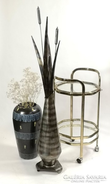 Contemporary design metal floor vase - 50168