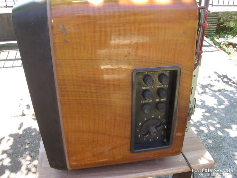 Old retro blue TV