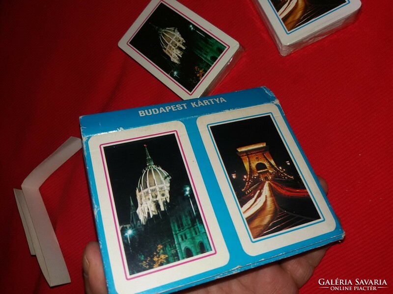 Retro Budapest OFFSET ÉS JÁTÉK NYOMDA francia römi játékkártya dobozával bontatlan belső gyűjtői