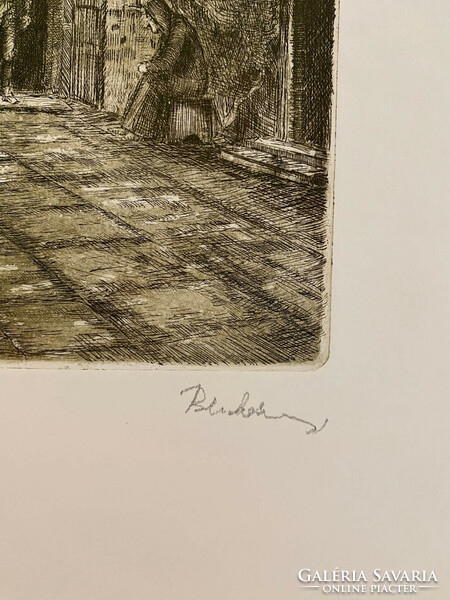 Rudolf Blahos (1917-1986): narrow street (ii.) - F698