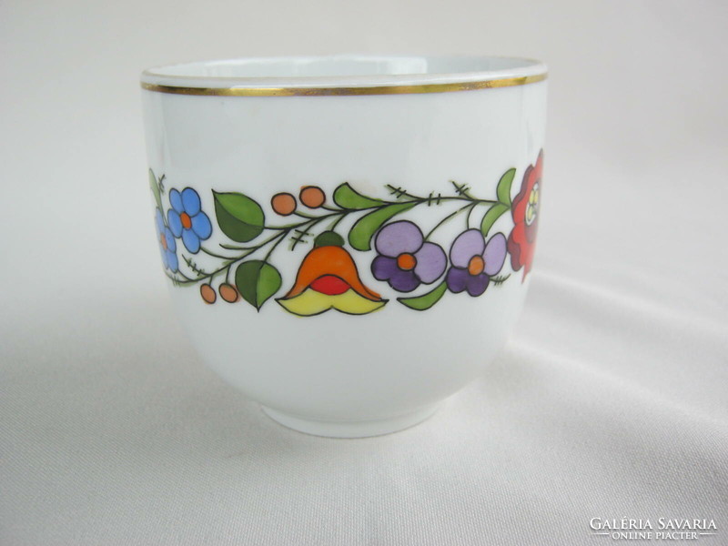 Kalocsai porcelán kézzel festett csésze bögre