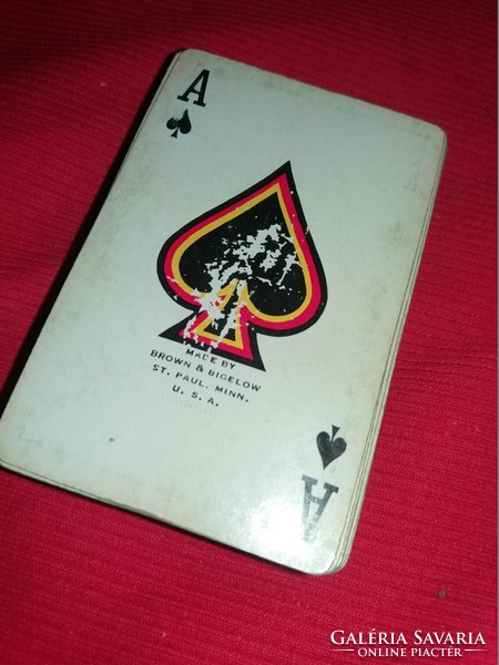 Vintage Braun & Biggelow U.S.A Minnesota francia römi játékkártya a képek szerinti állapotban