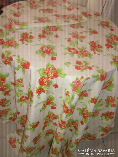 Beautiful vintage colorful floral bedding set new