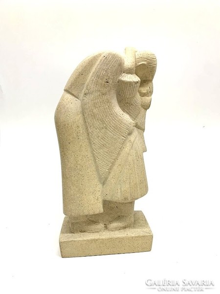 Kubista szobor ismeretlen alkotótól: Szerelmespár - 50100