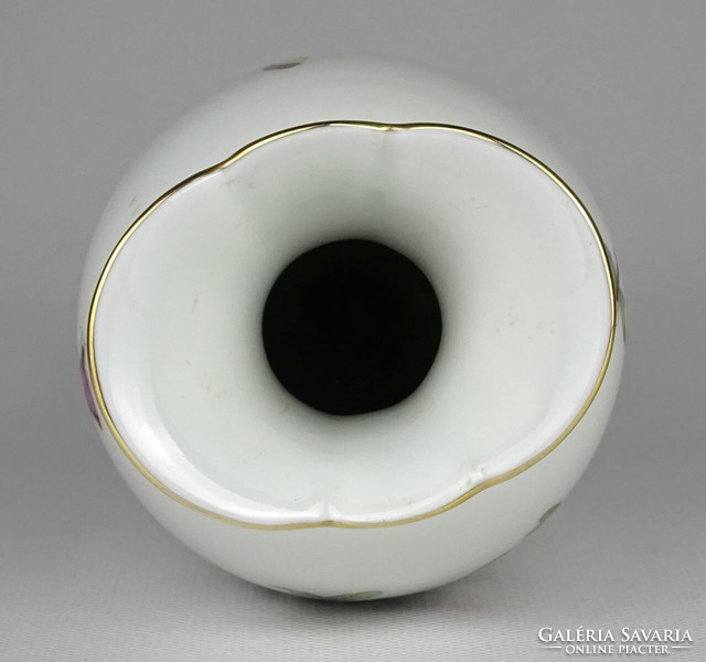 1N616 Herendi Rothschild mintás porcelán váza 19 cm