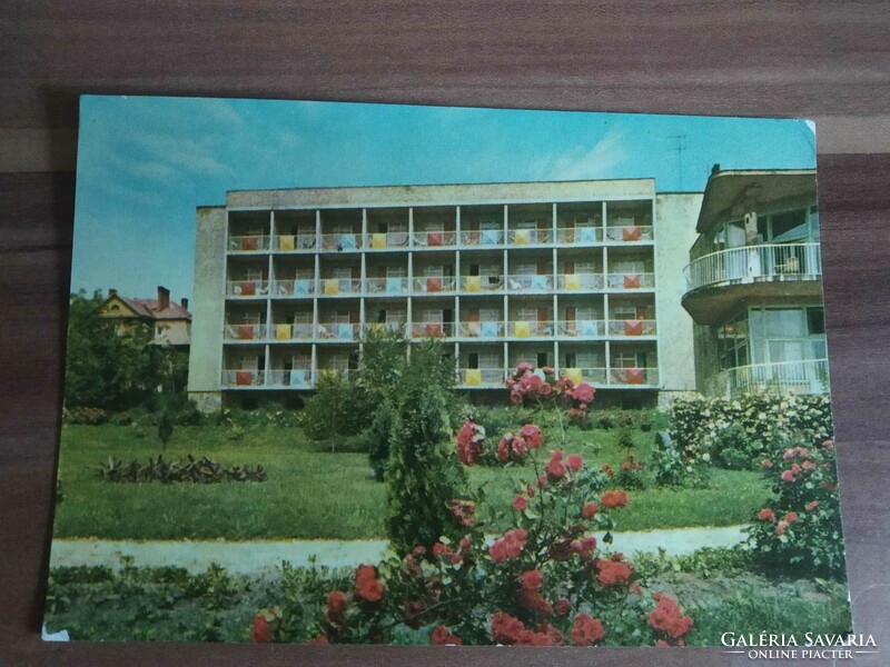Old postcard, Balatonfüred, Kios resort, 1967