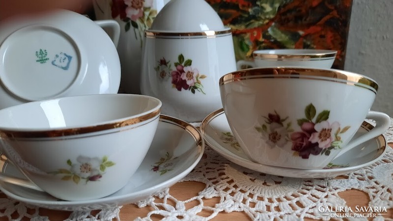 Hollóháza porcelain coffee set for 6 people, can be said to be new
