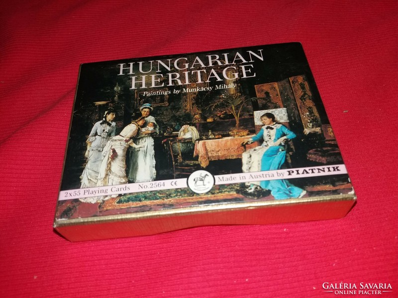 Retro PIATNIK francia römi játékkártya Liszt Ferenc és Haynald Lajos bíboros hátlap gyűjtői