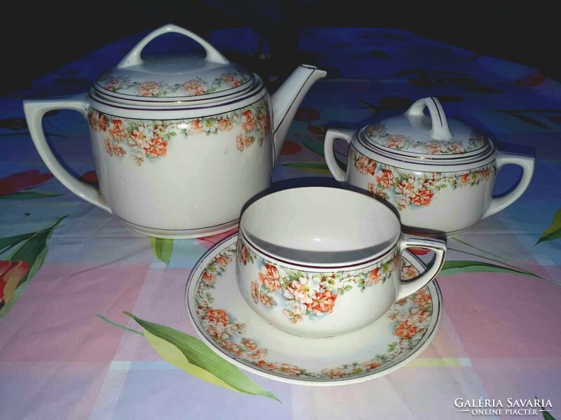 Antique Czech porcelain tea set