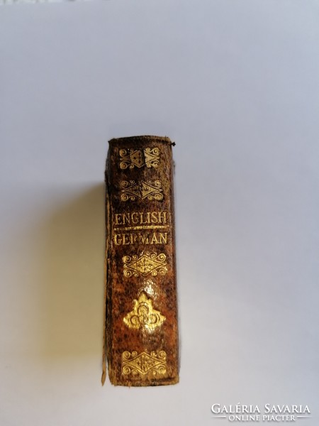 English-German, German-English mini-dictionary, (1910-1920) limited rarity, in copper case