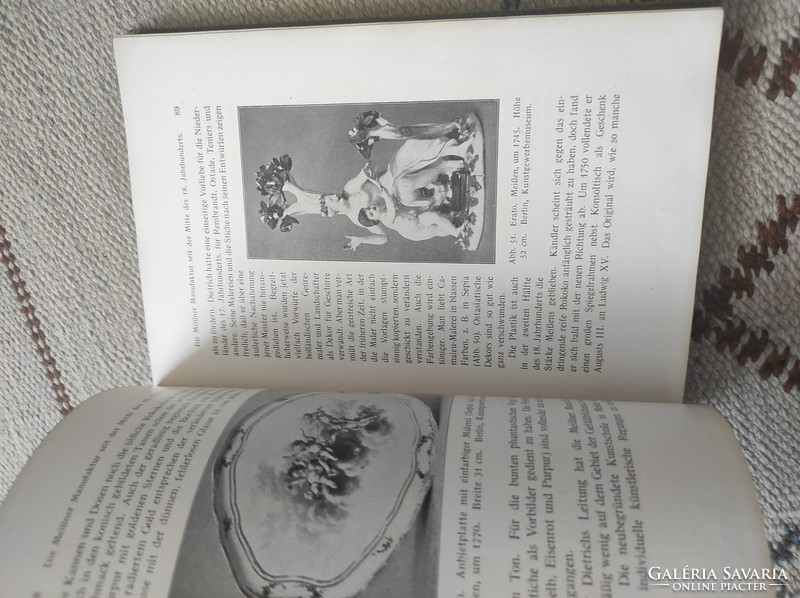 Porzellan - antique German porcelain, technical book on applied arts