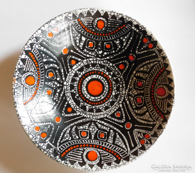 Ferenczy kati retro ceramic industrial artist bowl - 26.5 Cm - traces of scratching on the rim