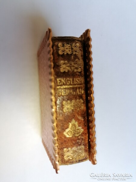 English-German, German-English mini-dictionary, (1910-1920) limited rarity, in copper case