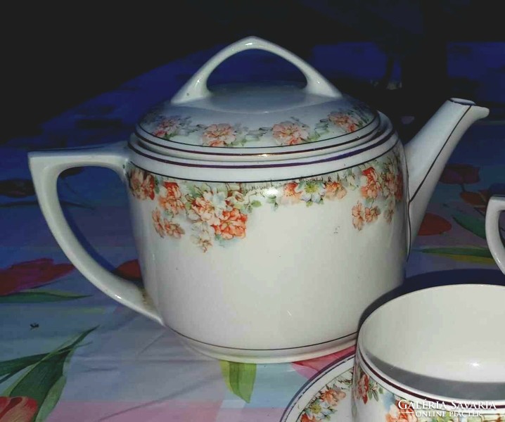 Antique Czech porcelain tea set