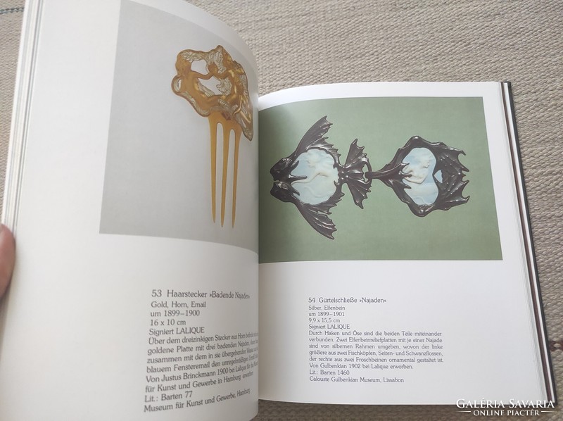 Lalique's jewelry art - art nouveau jewelry - industrial art, art book, German