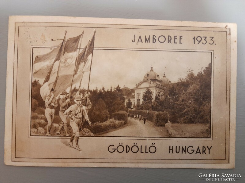 Jamboree 1933 postcard from Gödöllő