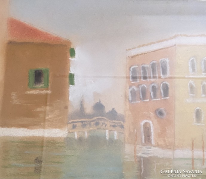 Venice - large, signed pastel