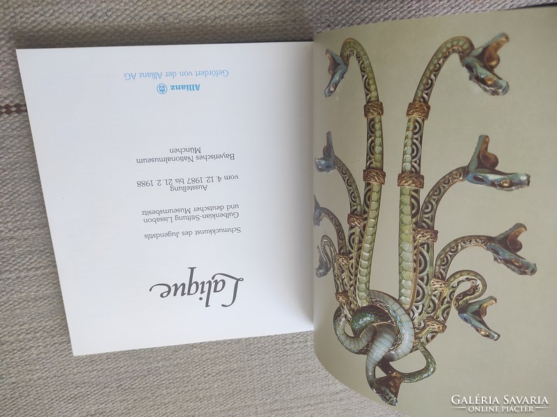 Lalique's jewelry art - art nouveau jewelry - industrial art, art book, German