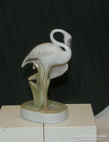 Flamingó - Ritka Zsolnay  Sinkó figura