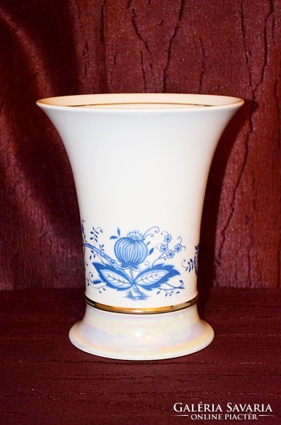 Hagymamintás szerényen lüszteres csoda szép nagyméretű váza  ( DBZ 0096 )
