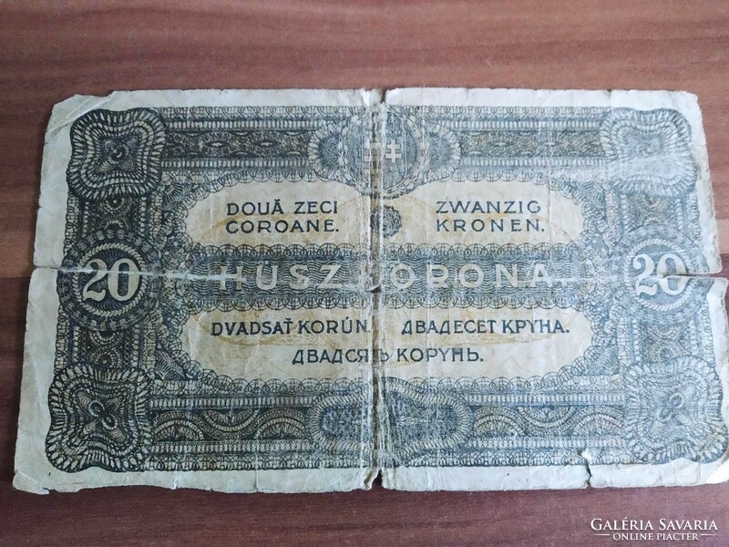 20 Korona, 1920, sorszám között nincs pont, 2a 061