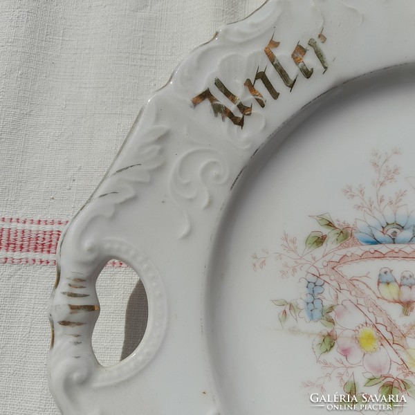 Antique porcelain Swabian wall plate