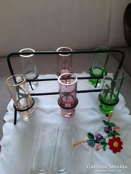 Retro or art deco drink set, drink dispenser or cognac