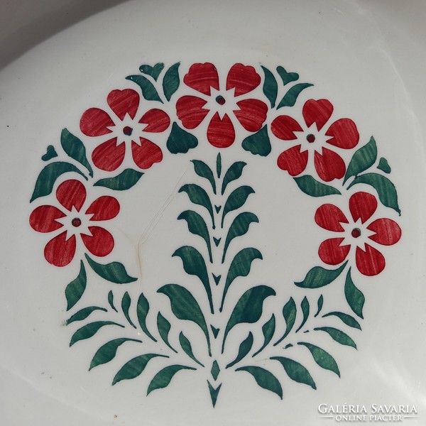 Antique wilhelmsburg hard ceramic wall plate