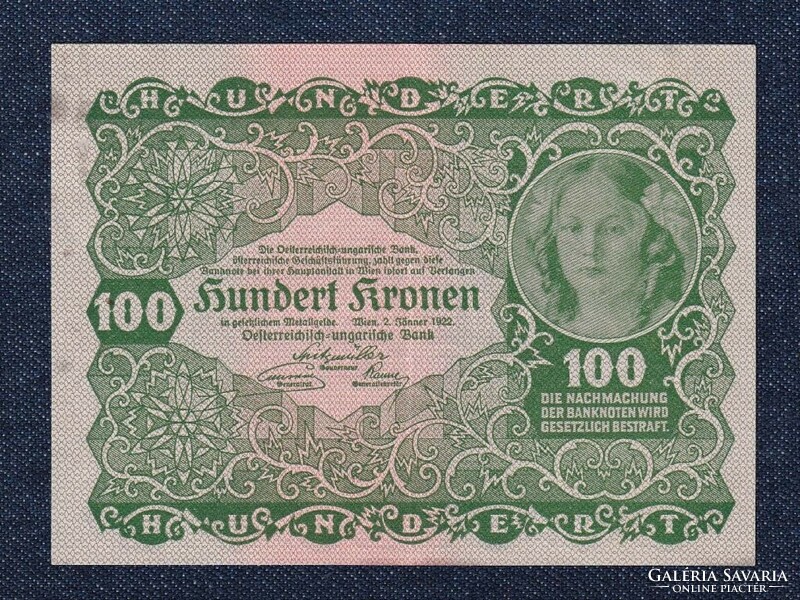 Ausztria 100 Korona bankjegy 1922 (id73763)