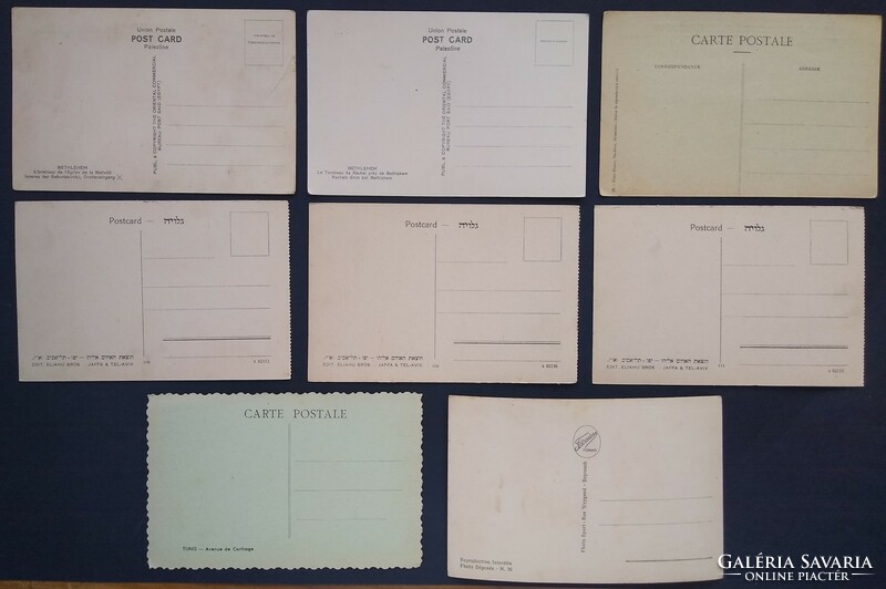 55 db Közel keleti témájú képeslap (Palesztina, Egyiptom, Törökorwszág)