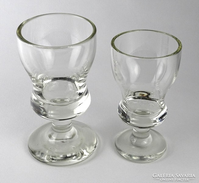 1N624 pair of old thick-walled bieder glasses