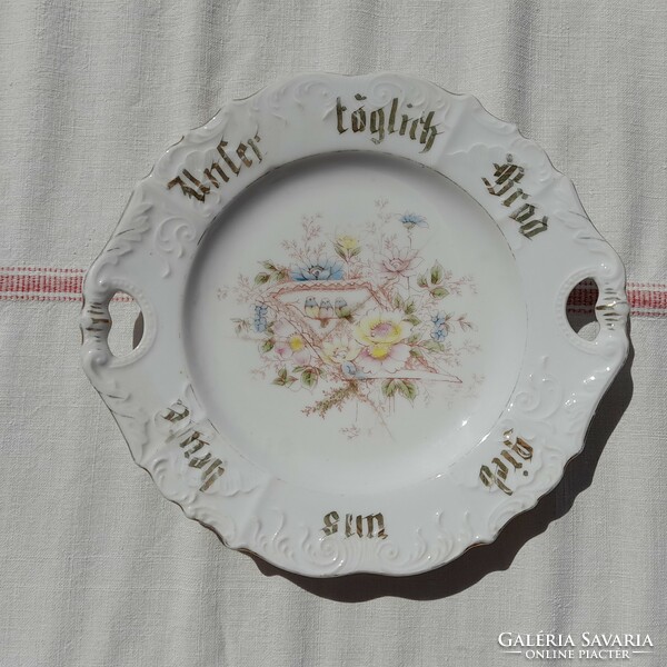Antique porcelain Swabian wall plate