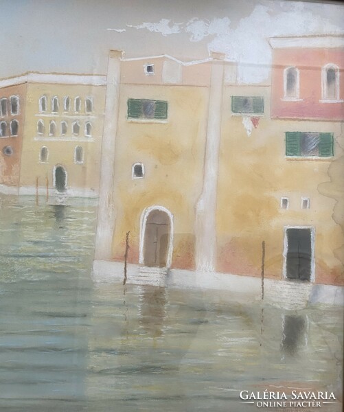 Venice - large, signed pastel