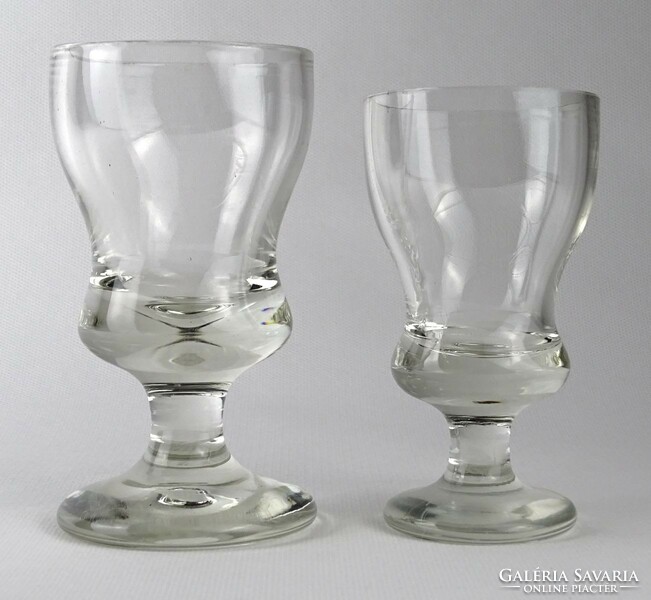 1N624 pair of old thick-walled bieder glasses