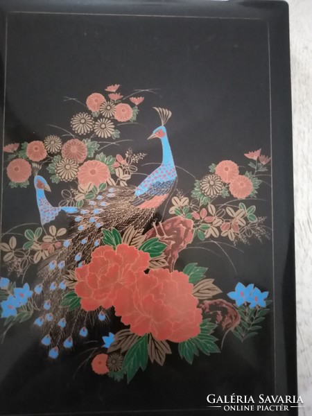 Peacock - motif, register booklet, notepad