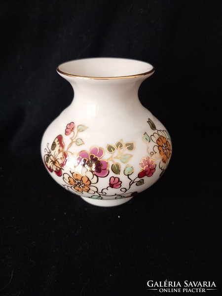 Beautiful butterfly mini vase by Zsolnay, richly painted, flawless, new!