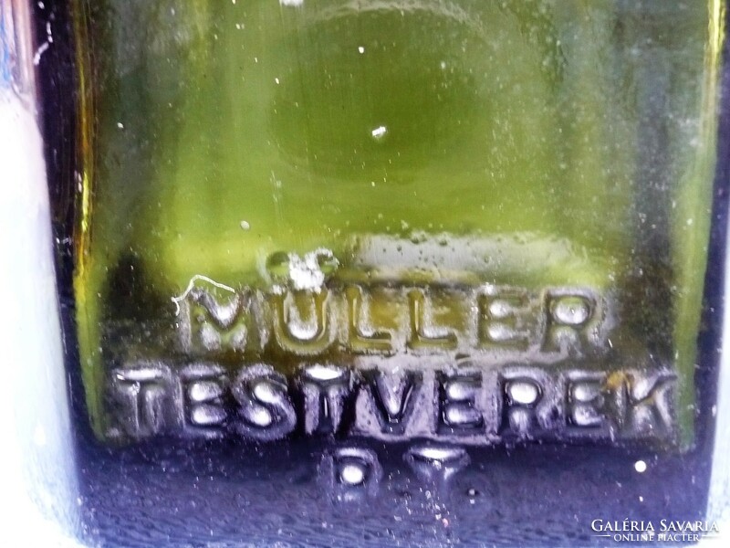 Old green müller brothers rt. Glass