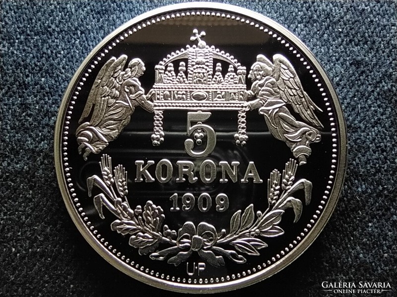 Királyi Koronák Utánveretben Albert 5 korona .999 ezüst PP (id57484)