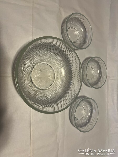 Glass salad, compote bowl set (4 pcs.)