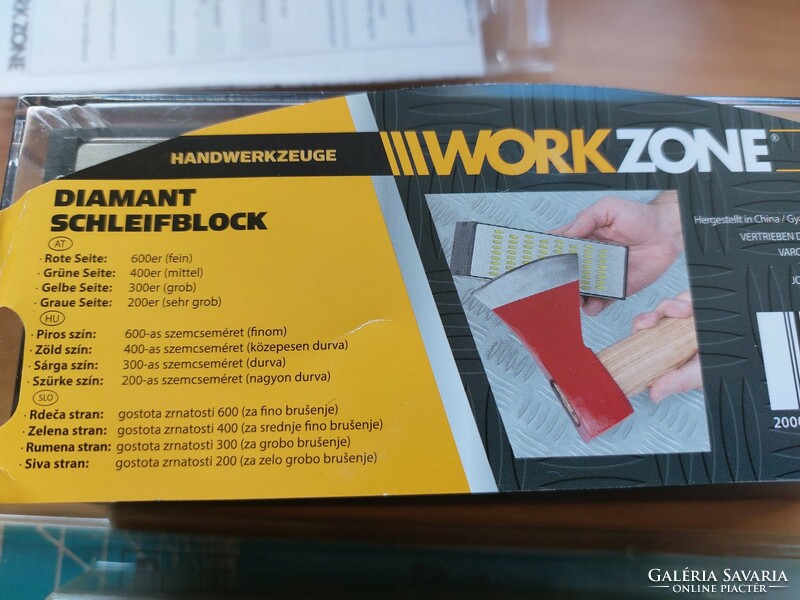 Workzone diamond-coated whetstone + 2 more pieces!