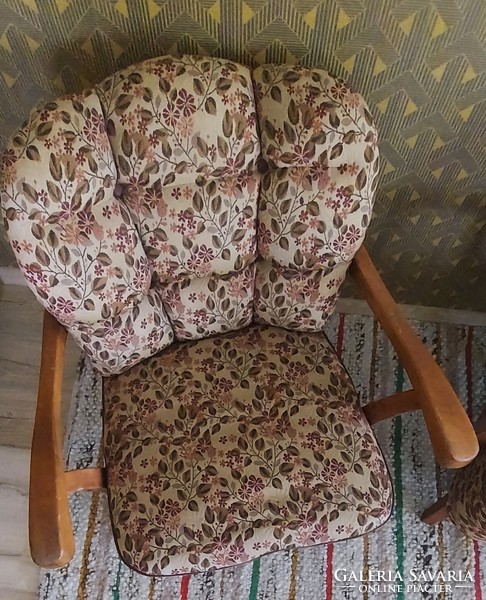 Two Czechoslovak halabala armchairs in good condition